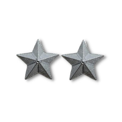 Stellette Argento coppia per gradi ufficiali