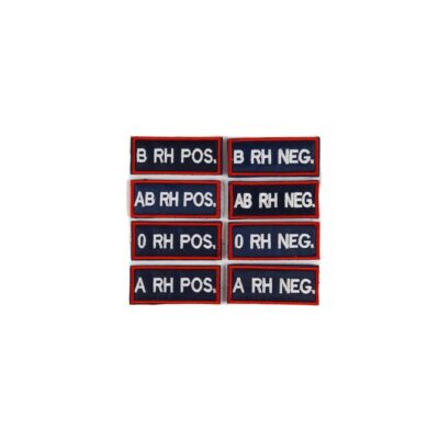 Patch Gruppo Sanguigno Carabinieri ricamata da tuta op