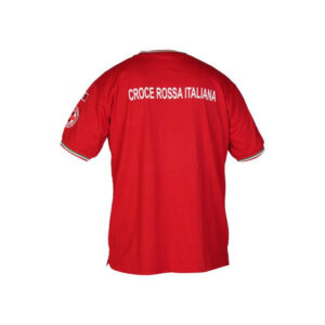 T-SHIRT CROCE ROSSA TRICOLORE GIROCOLLO - immagine 2
