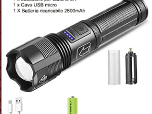 TORCIA RICARICABILE USB