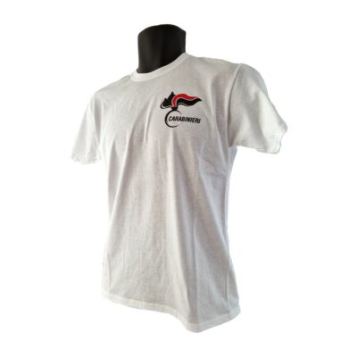 T-shirt Carabinieri Bianca in cotone