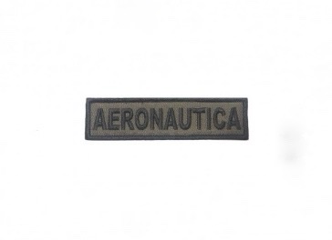 Patch Ricamata con Velcro Aeronautica VERDE