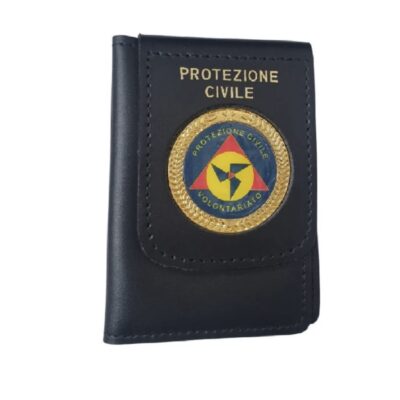 Portafogli con placca Protezione Civile