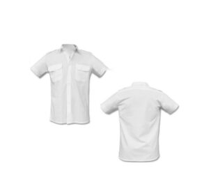 Camicia Bianca Manica Corta