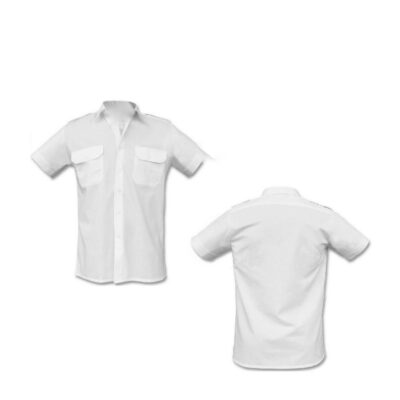 Camicia Bianca Manica Corta