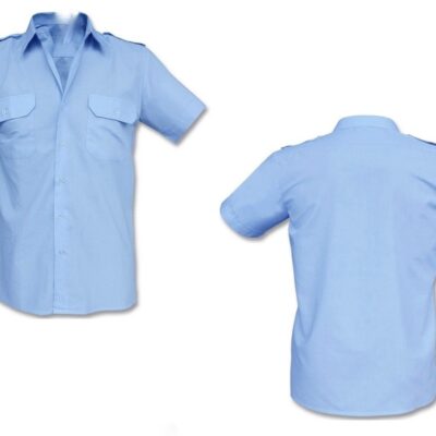 Camicia Militare Azzurra Manica Corta