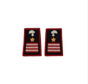 Tubolari Luogotenente Carabinieri ricamati neri