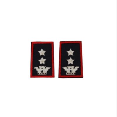 Tubolari Tenente Colonnello Carabinieri ricamati neri