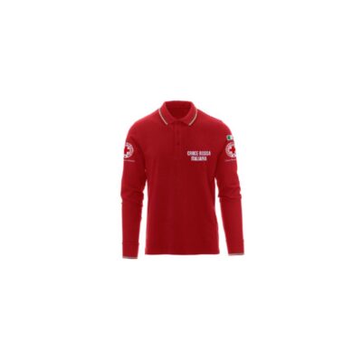 POLO MANICA LUNGA CROCE ROSSA ITALIANA.