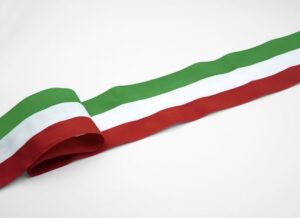 Nastro in Gros-Grain a righe Tricolore
