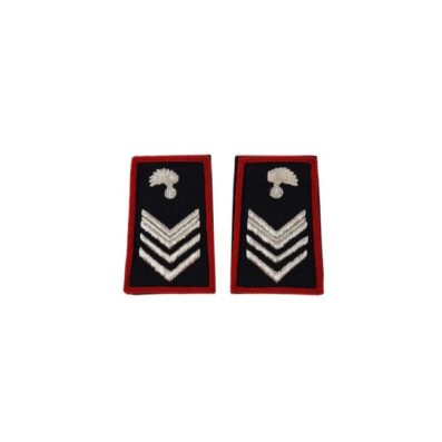 Tubolari Brigadiere Carabinieri ricamati neri